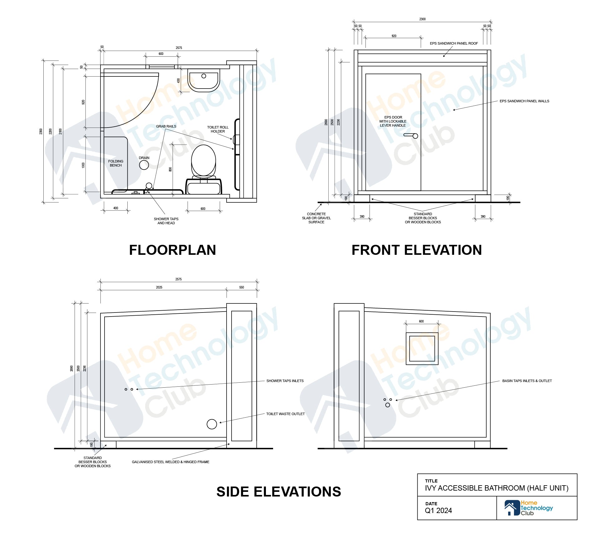 Portable Bathroom - Disabled Accessible Toilet Unit – Home Technology Club